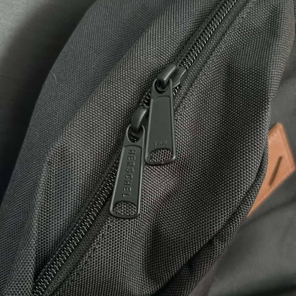 Herschel Black and Tan Heritage Backpack 21.5L
